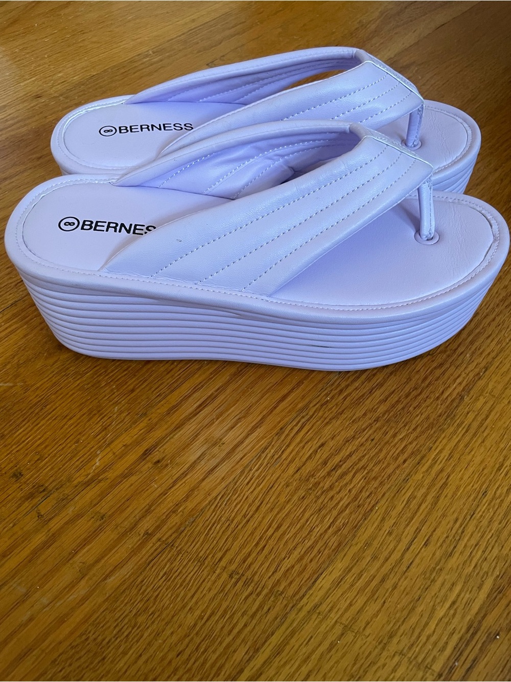 Berness Lilac Platform Flip Flop Sandals